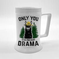 Funny Drama Llama Only You Can Prevent Drama Sarcastic Lover Beer Stein