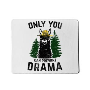 Funny Drama Llama Only You Can Prevent Drama Sarcastic Lover Mousepad