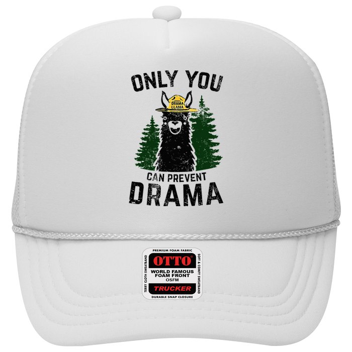 Funny Drama Llama Only You Can Prevent Drama Sarcastic Lover Trucker Hat