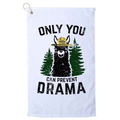 Funny Drama Llama Only You Can Prevent Drama Sarcastic Lover Golf Towel