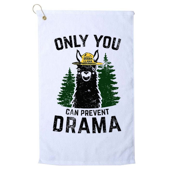 Funny Drama Llama Only You Can Prevent Drama Sarcastic Lover Golf Towel