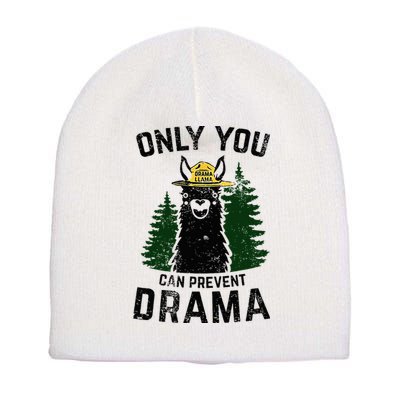 Funny Drama Llama Only You Can Prevent Drama Sarcastic Lover Short Acrylic Beanie