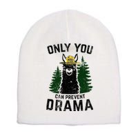 Funny Drama Llama Only You Can Prevent Drama Sarcastic Lover Short Acrylic Beanie