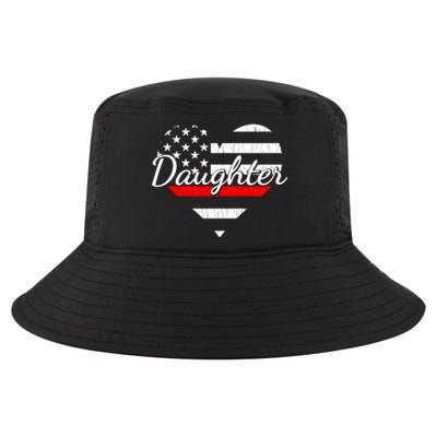 Firefighter Daughter Life Heart The Thin Red Line Heart Gift Cool Comfort Performance Bucket Hat