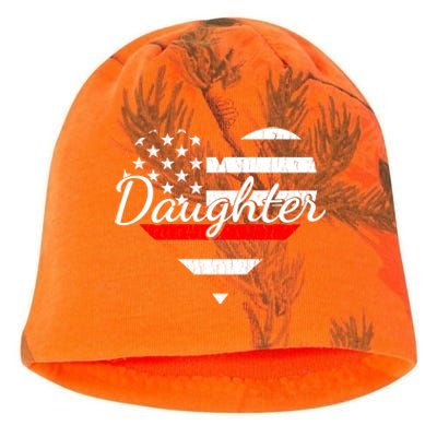 Firefighter Daughter Life Heart The Thin Red Line Heart Gift Kati - Camo Knit Beanie