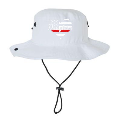 Firefighter Daughter Life Heart The Thin Red Line Heart Gift Legacy Cool Fit Booney Bucket Hat