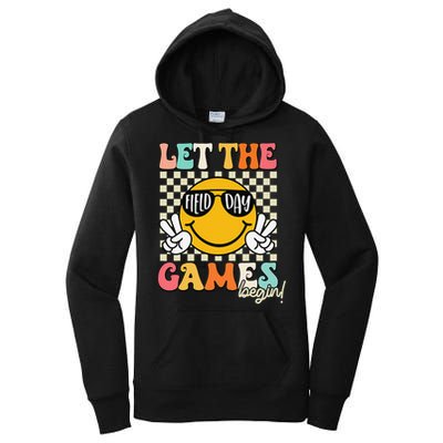 Field Day Let The Games Begin 2025 Teachers Women's Pullover Hoodie