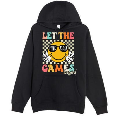 Field Day Let The Games Begin 2025 Teachers Premium Pullover Hoodie