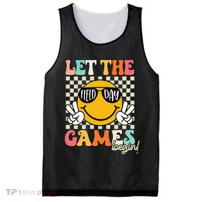 Field Day Let The Games Begin 2025 Teachers Mesh Reversible Basketball Jersey Tank