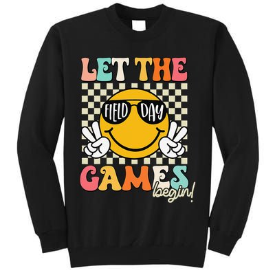 Field Day Let The Games Begin 2025 Teachers Tall Sweatshirt