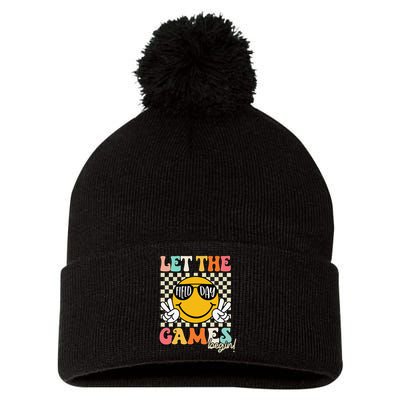 Field Day Let The Games Begin 2025 Teachers Pom Pom 12in Knit Beanie