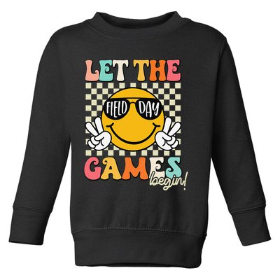 Field Day Let The Games Begin 2025 Teachers Toddler Sweatshirt