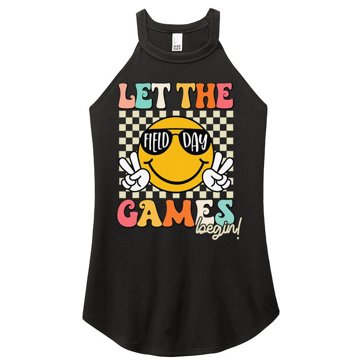 Field Day Let The Games Begin 2025 Teachers Women's Perfect Tri Rocker Tank