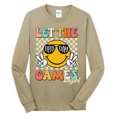 Field Day Let The Games Begin 2025 Teachers Tall Long Sleeve T-Shirt