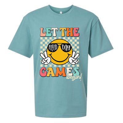Field Day Let The Games Begin 2025 Teachers Sueded Cloud Jersey T-Shirt