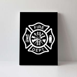 Fire Department Logo Uniform Fireman Symbol Firefighter Gear Canvas