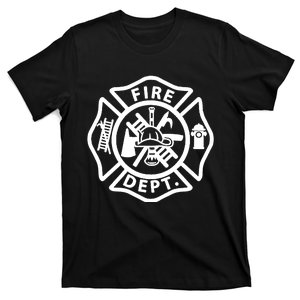 Fire Department Logo Uniform Fireman Symbol Firefighter Gear T-Shirt