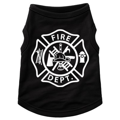 Fire Department Logo Uniform Fireman Symbol Firefighter Gear Doggie Tank
