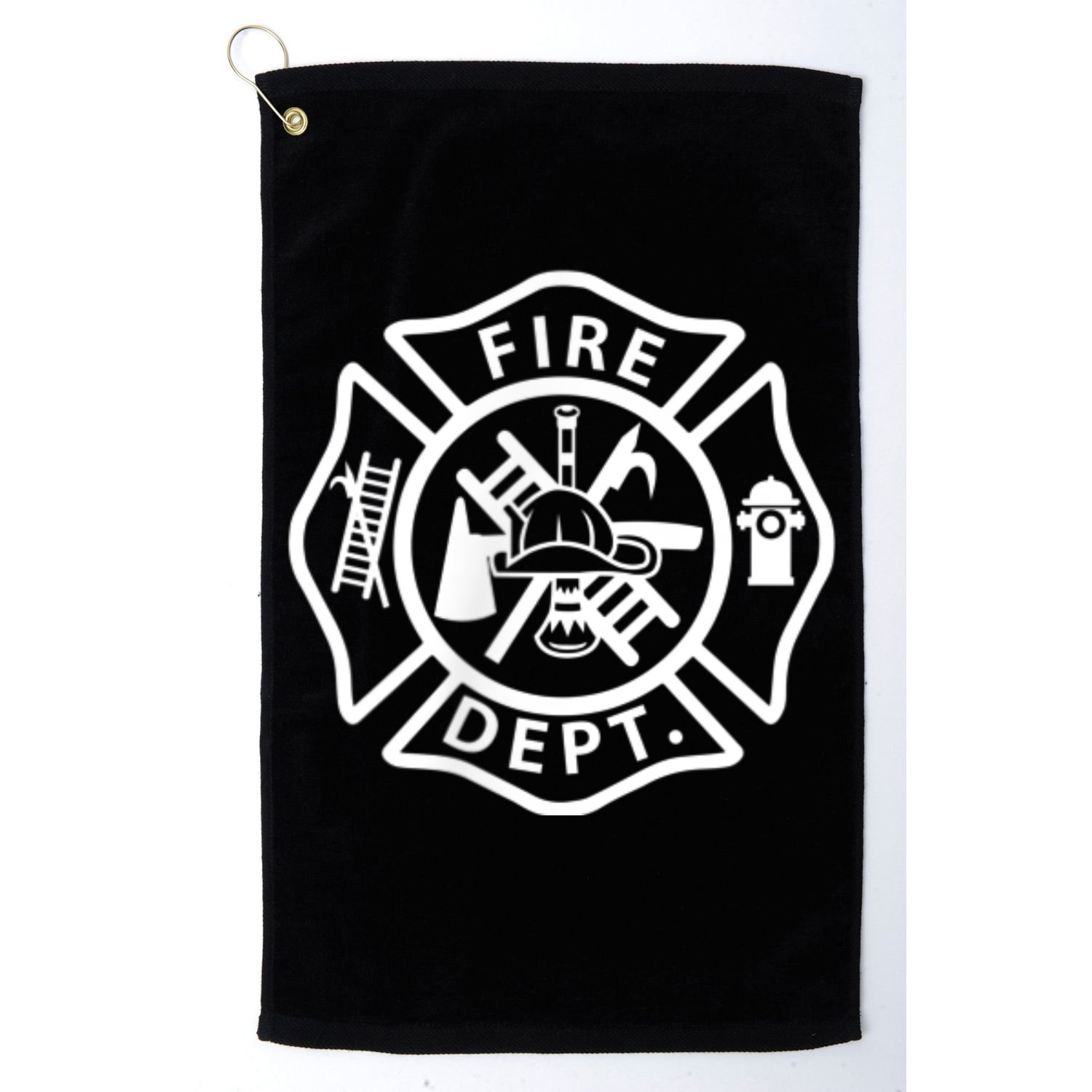 Fire Department Logo Uniform Fireman Symbol Firefighter Gear Golf Towel