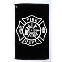 Fire Department Logo Uniform Fireman Symbol Firefighter Gear Golf Towel