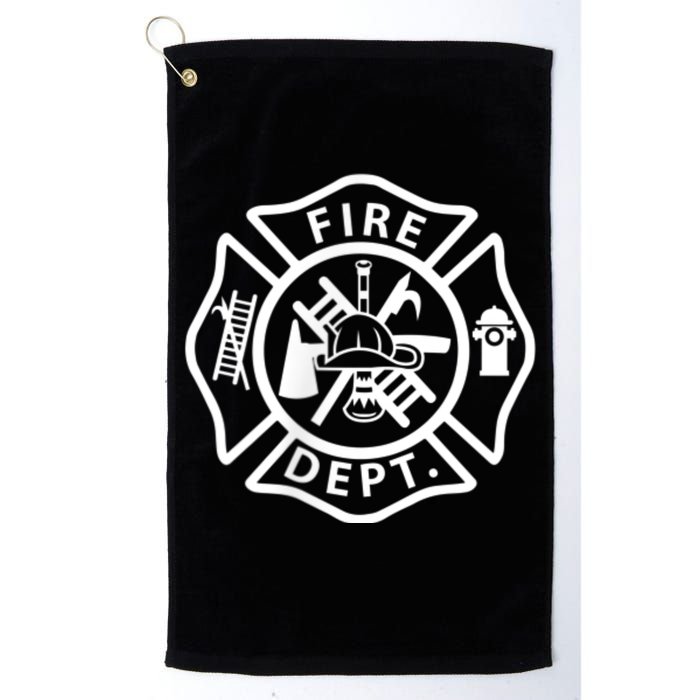 Fire Department Logo Uniform Fireman Symbol Firefighter Gear Golf Towel