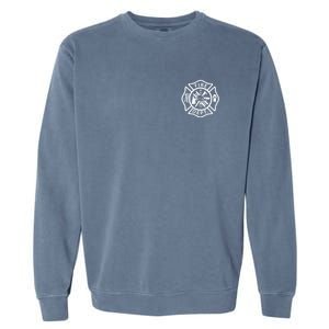 Fire Department Logo Uniform Fireman Symbol Firefighter Gear Garment-Dyed Sweatshirt