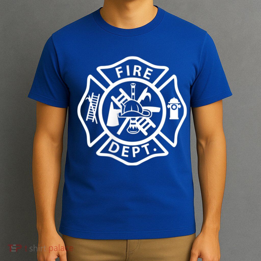 Fire Department Logo Uniform Fireman Symbol Firefighter Gear T-Shirt