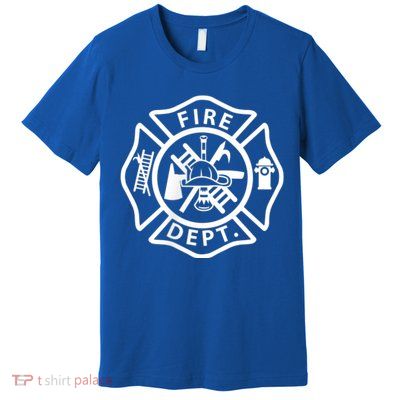 Fire Department Logo Uniform Fireman Symbol Firefighter Gear Premium T-Shirt
