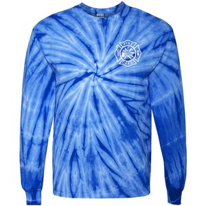 Fire Department Logo Uniform Fireman Symbol Firefighter Gear Tie-Dye Long Sleeve Shirt