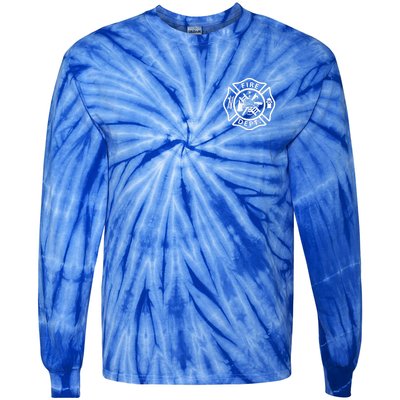 Fire Department Logo Uniform Fireman Symbol Firefighter Gear Tie-Dye Long Sleeve Shirt