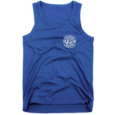 Fire Department Logo Uniform Fireman Symbol Firefighter Gear Tank Top