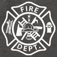 Fire Department Logo Uniform Fireman Symbol Firefighter Gear Vector Backpack