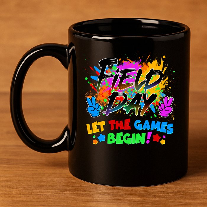 Field Days Let The Games Begin! 11oz C Handle Ceramic Mug
