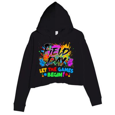 Field Days Let The Games Begin! Crop Fleece Hoodie