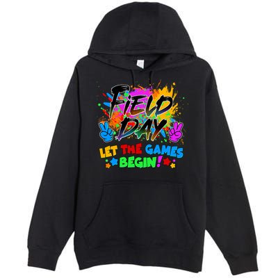 Field Days Let The Games Begin! Premium Pullover Hoodie