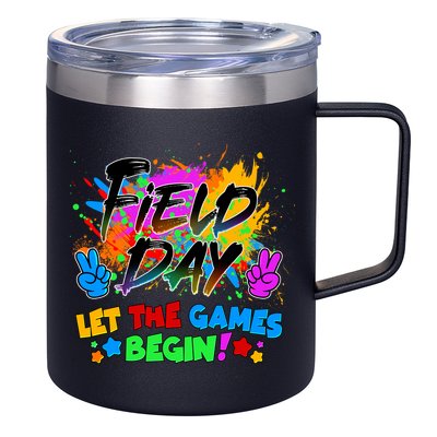 Field Days Let The Games Begin! 12oz Stainless Steel Coffee Mug