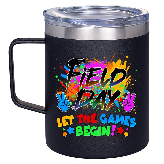 Field Days Let The Games Begin! 12oz Stainless Steel Coffee Mug