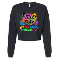 Field Days Let The Games Begin! Cropped Pullover Crew