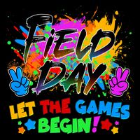 Field Days Let The Games Begin! Cropped Pullover Crew