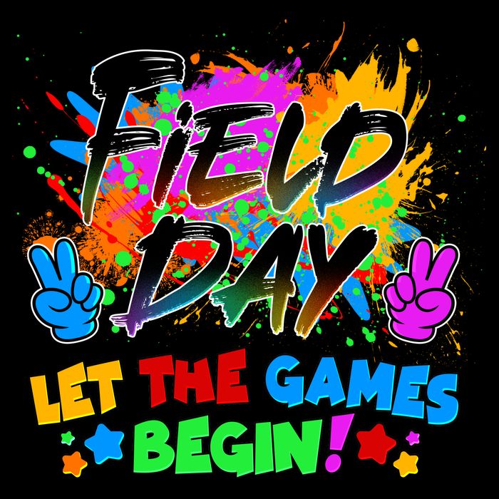 Field Days Let The Games Begin! Cropped Pullover Crew