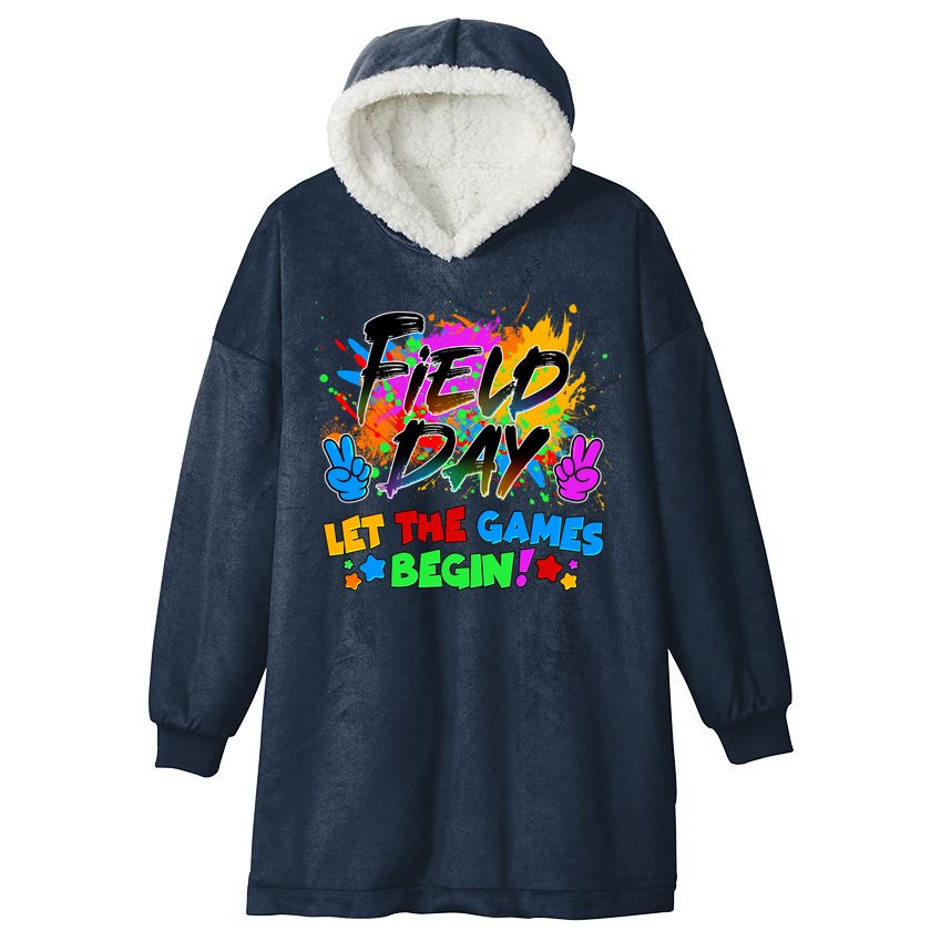 Field Days Let The Games Begin! Hooded Wearable Blanket