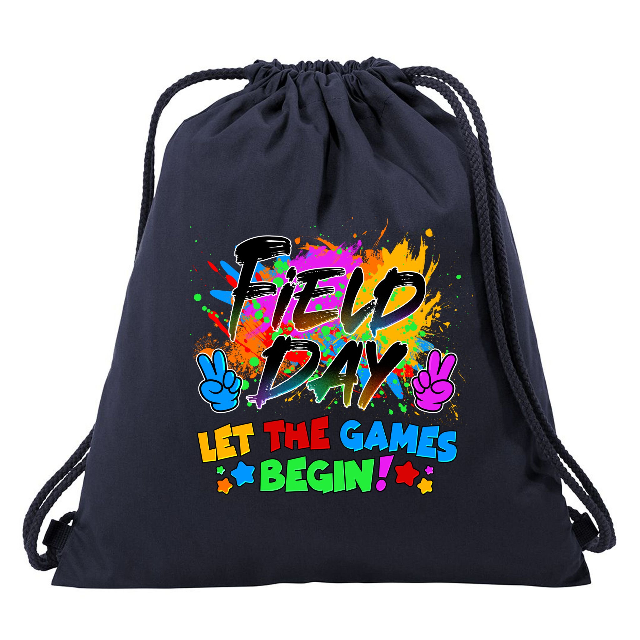 Field Days Let The Games Begin! Drawstring Bag