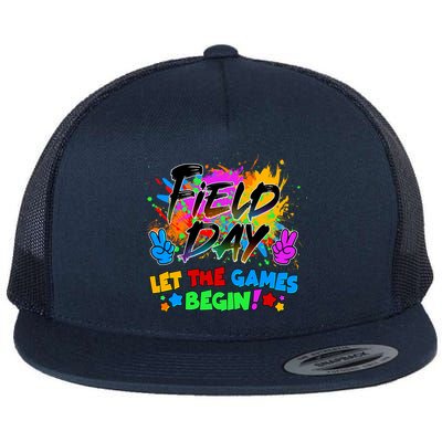 Field Days Let The Games Begin! Flat Bill Trucker Hat