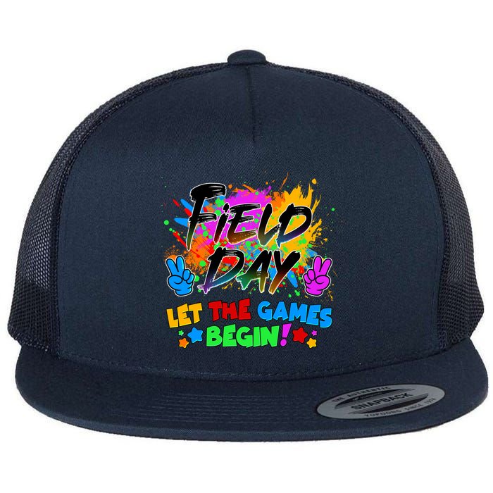 Field Days Let The Games Begin! Flat Bill Trucker Hat