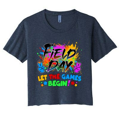Field Days Let The Games Begin! Crop Top