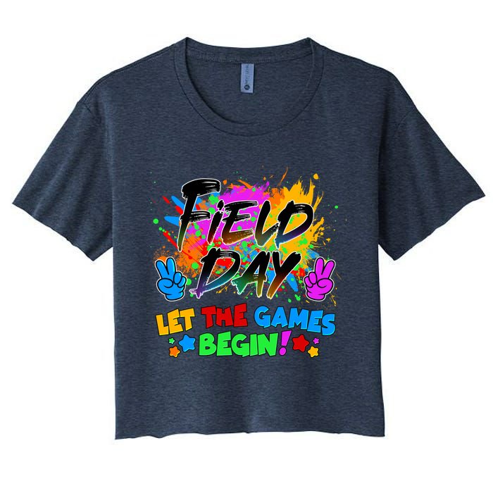 Field Days Let The Games Begin! Crop Top