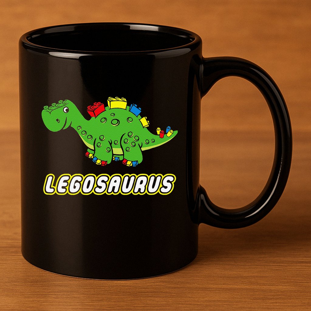 funny dinosaur Legosaurus Legos Saurus dino 11oz C Handle Ceramic Mug