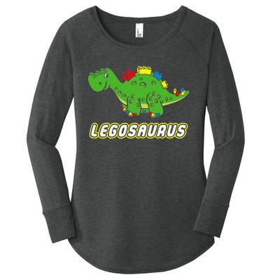 funny dinosaur Legosaurus Legos Saurus dino Women's Perfect Tri Tunic Long Sleeve Shirt