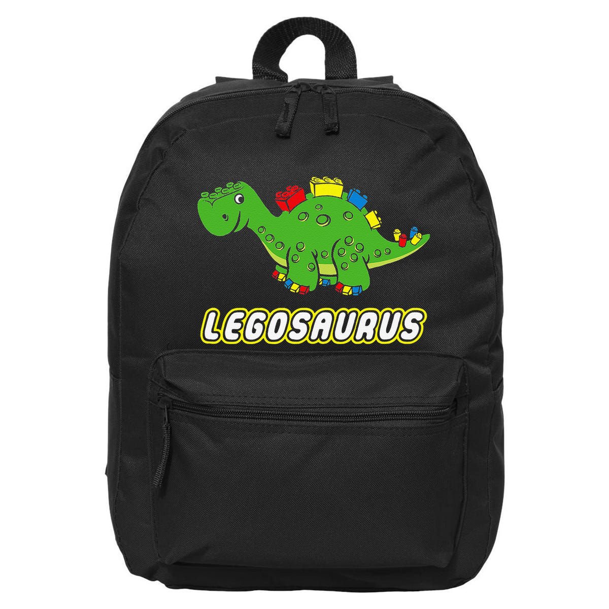 funny dinosaur Legosaurus Legos Saurus dino 16 in Basic Backpack