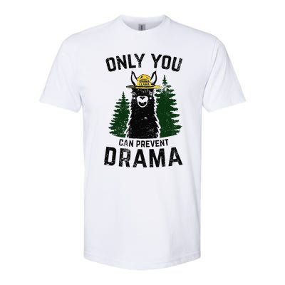 Funny Drama Llama Only You Can Prevent Drama Sarcastic Lover Softstyle CVC T-Shirt